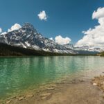 Waterfowl Lakes with in the background Mount Chephren.